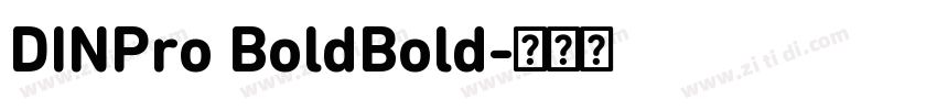 DINPro BoldBold字体转换